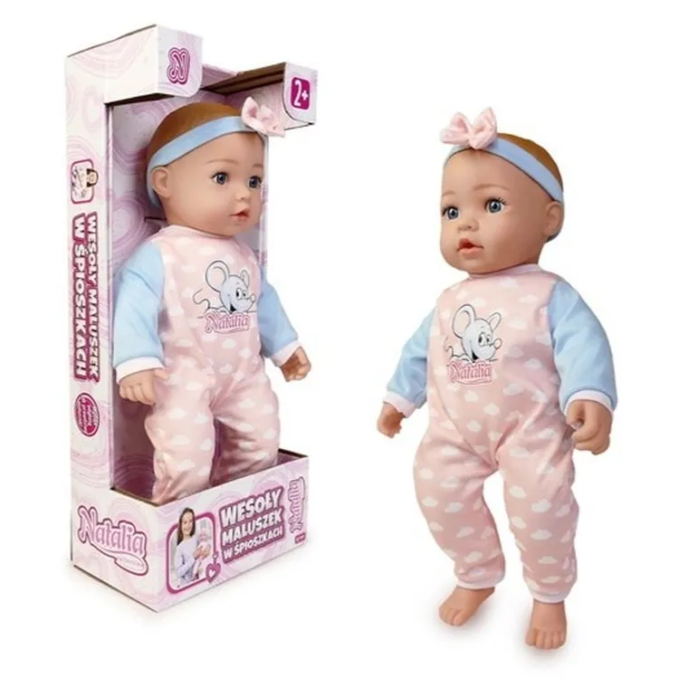 Natalia, interaktywna lalka bobas, 43 cm