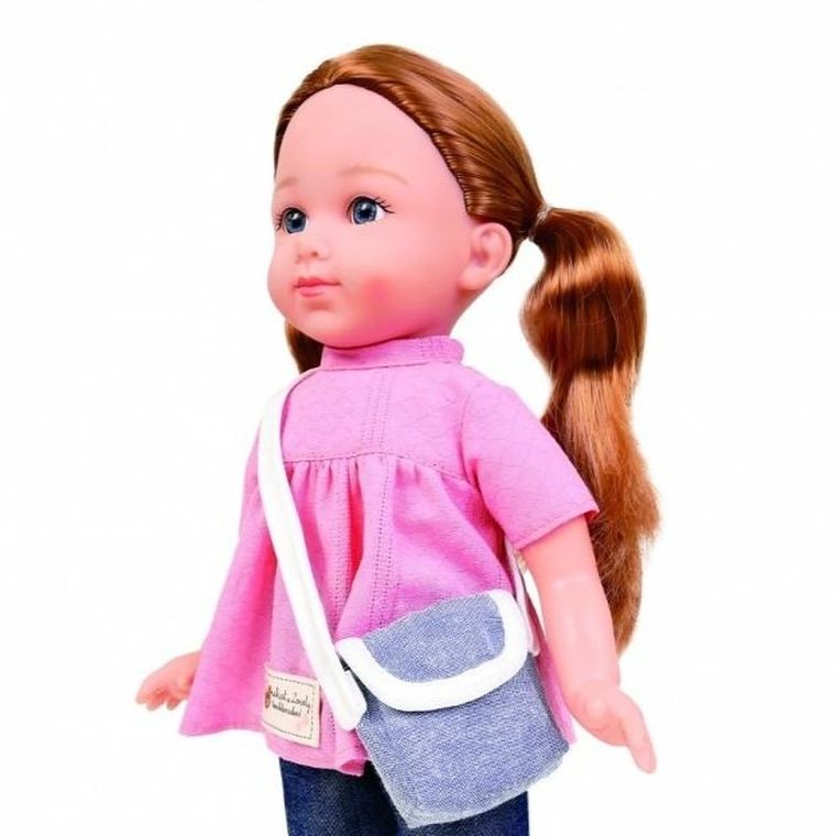 Natalia, lalka bobas w różowej tunice, 36 cm