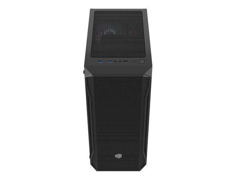 Natec, Fury Shobo SH4 RGB Midi Tower, obudowa komputerowa z oknem, czarna