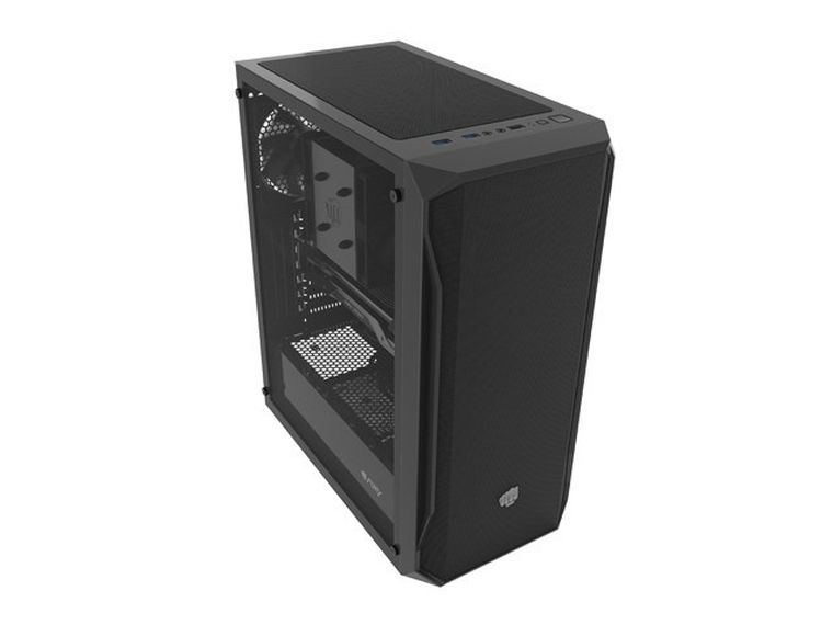 Natec, Fury Shobo SH4F Midi Tower, obudowa komputerowa z oknem, czarna