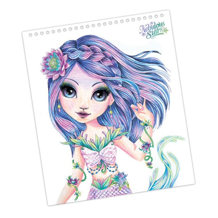 Nebulous Stars, Nenuphia, szkicownik z kredkami, szablonami i naklejkami