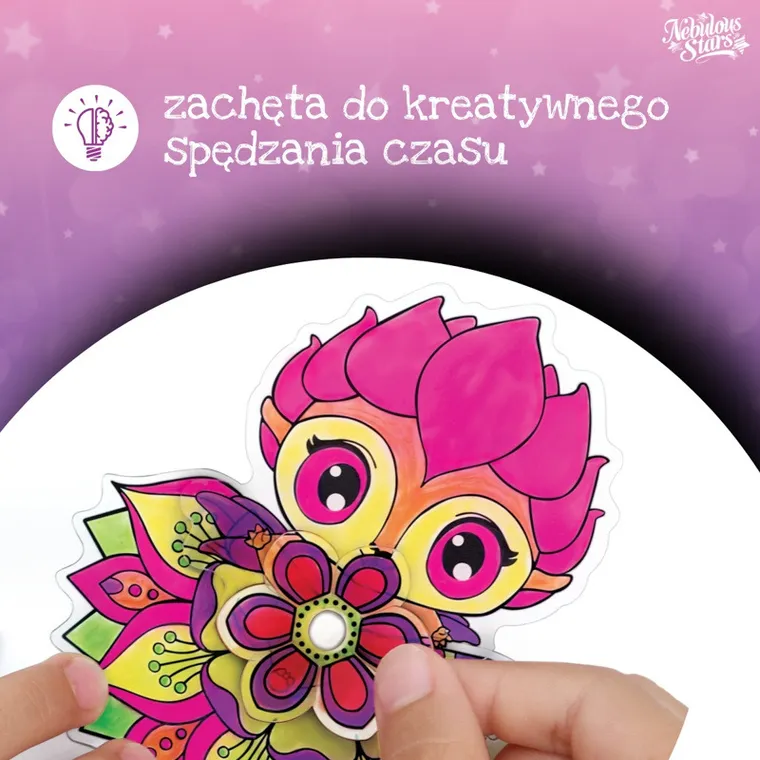 Nebulous Stars, witraż na okno do malowania, 3 szt.