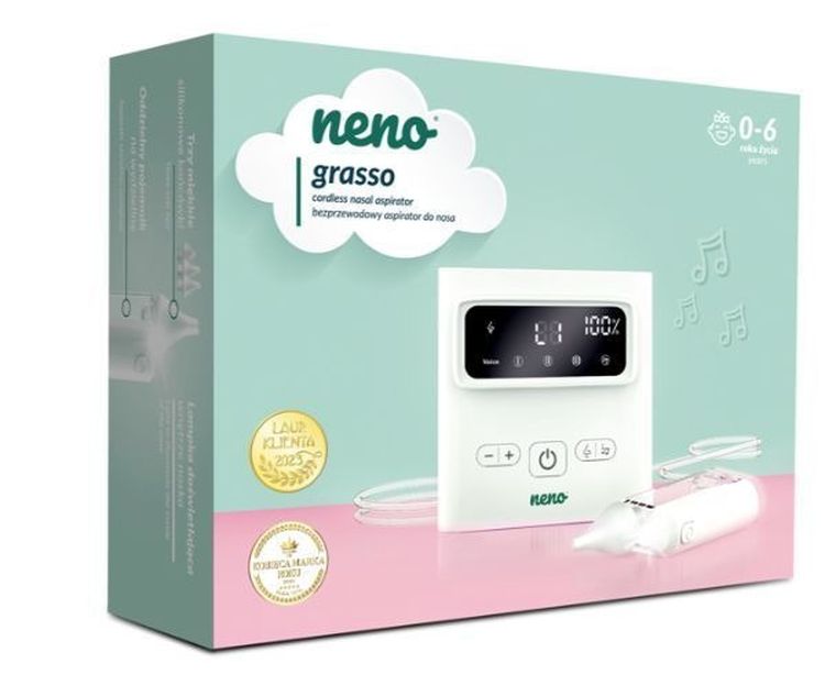 Neno, Grasso, elektroniczny aspirator do udrażniania nosa u dzieci, bezprzewodowy