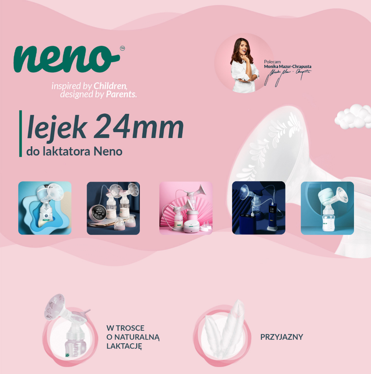 Neno, lejek do laktatorów Neno, 24 mm