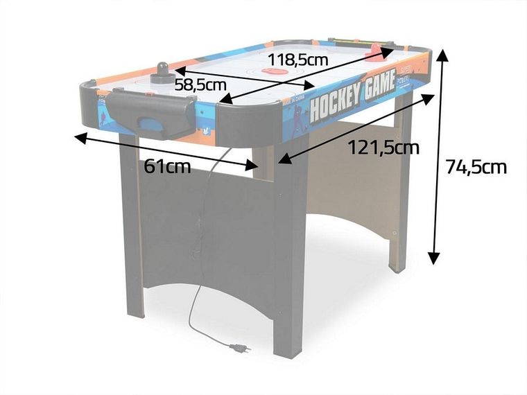 Neo-sport, Air hokey, cymbergaj z nogami, gra zręcznościowa