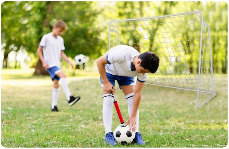 Neo-Sport, bramka piłkarska metalowa, mata celności, 245-155 cm