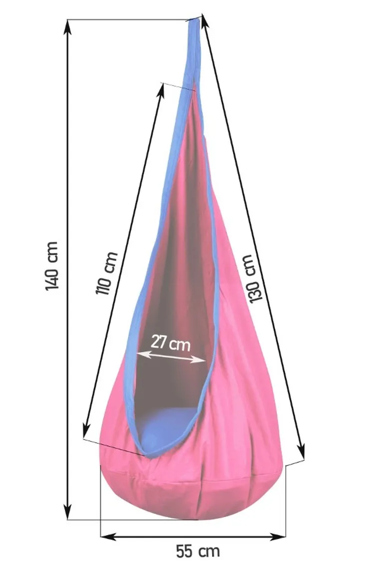 Neo-Sport, huśtawka, fotel wiszący dla dzieci, fioletowy