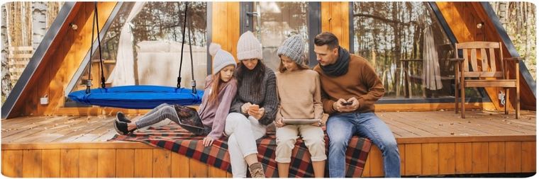 Neo-Sport, huśtawka okrągła, bocianie gniazdo, niebieskie, 95 cm