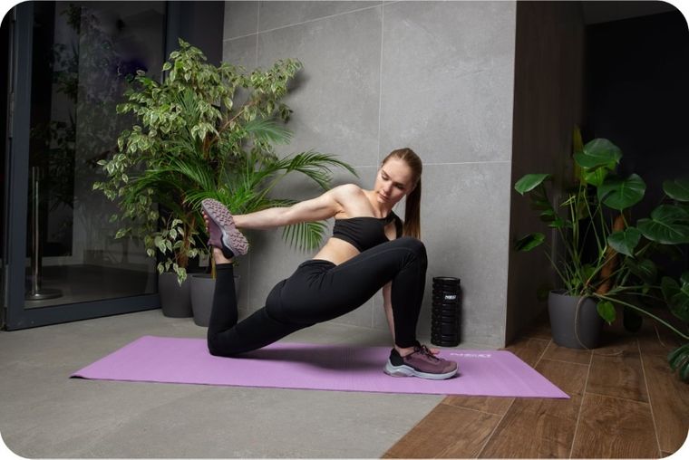 Neo-Sport, mata do ćwiczeń, 173-61 cm, fioletowa