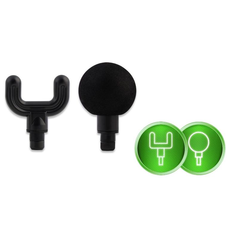 Neo-Sport, pistolet do masażu ciała, 5 nakładek, czarny