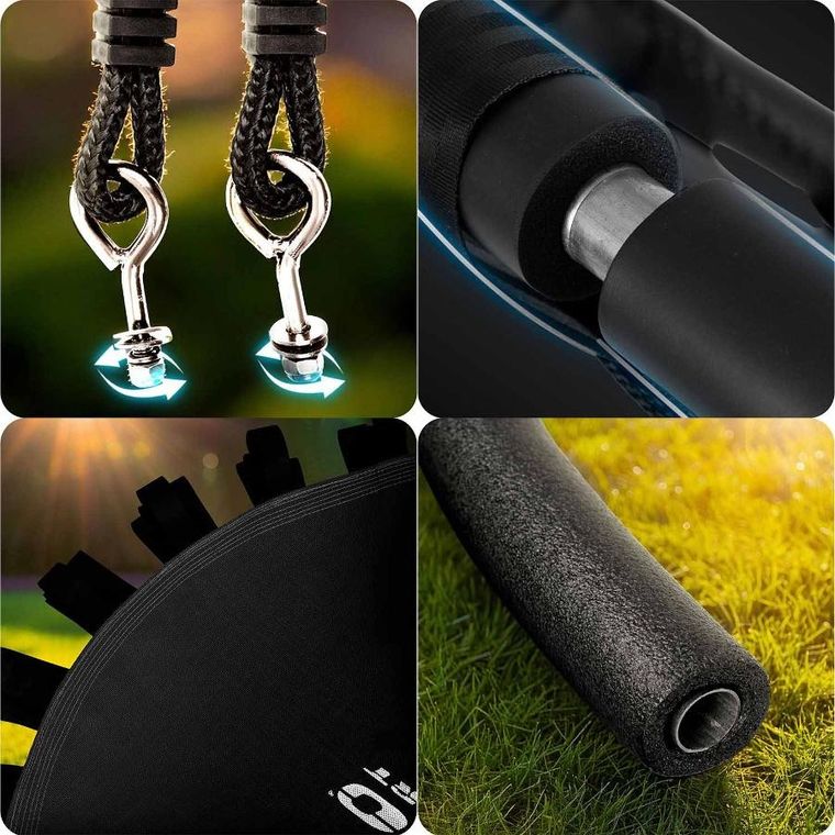 Neo-Sport, Swingo, huśtawka bocianie gniazdo, czarna, 110 cm