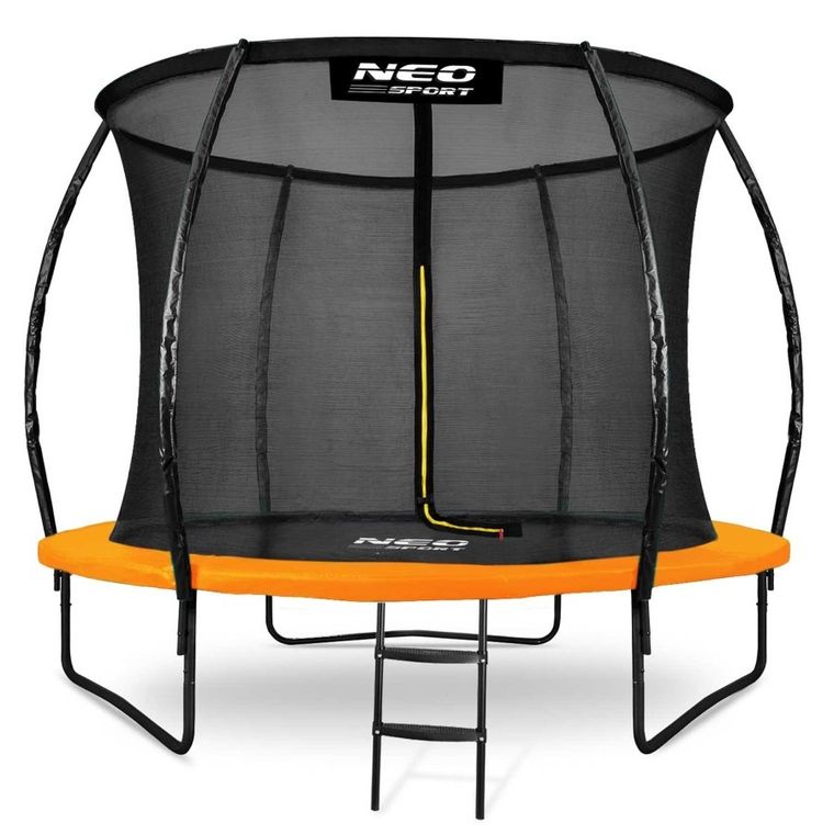 Neo-Sport, trampolina ogrodowa profilowana, z siatką wewnętrzną, 8ft/252 cm