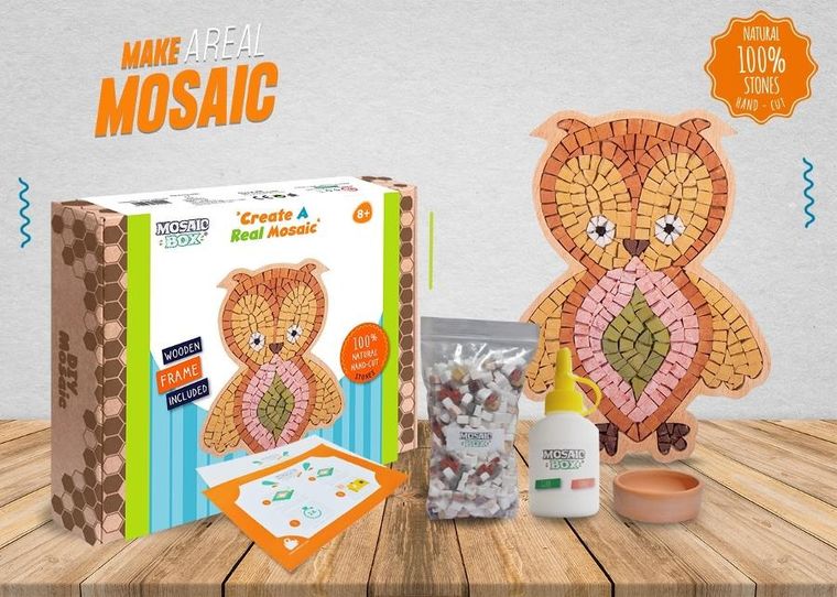 Neptune Mosaic, Sowa, mozaika