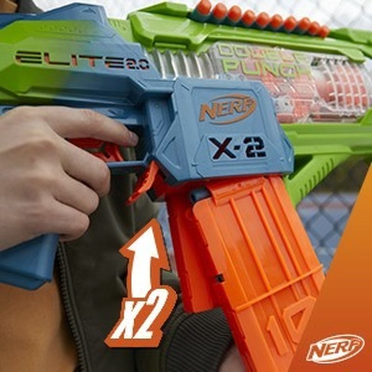 Nerf Elite 2.0, Double Punch, wyrzutnia i 50 strzałek
