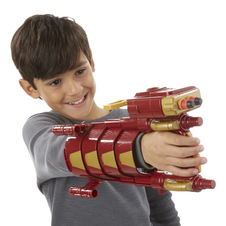 Nerf, rękawica Iron Mana z wyrzutnią, 2 strzałki