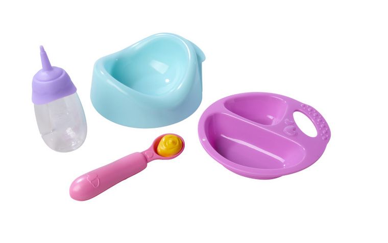 New Born Baby, głodna lalka bobas z nocnikiem, 38 cm