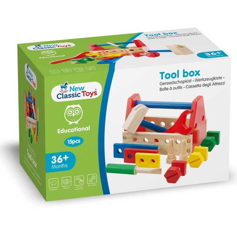 New Classic Toys, drewniany zestaw narzędzi