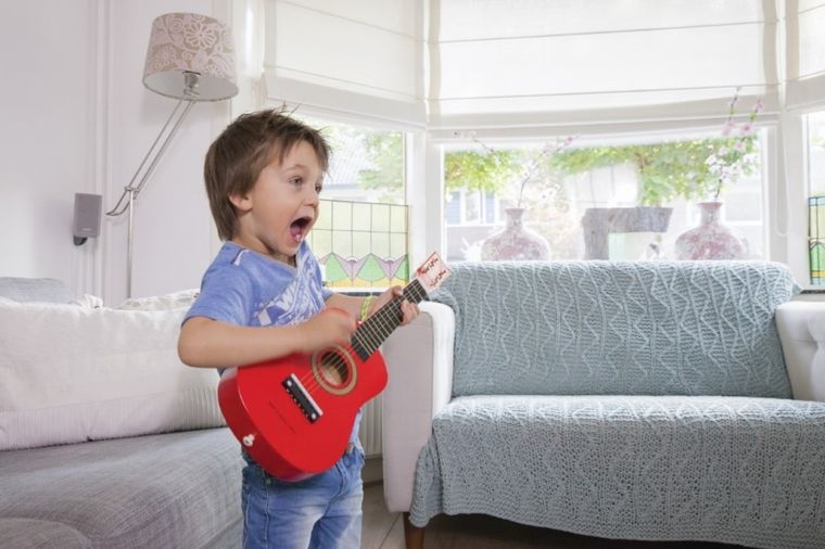New Classic Toys, gitara, czerwona