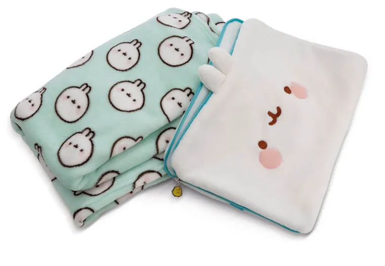 Nici, Molang, kocyk i poduszka 2w1