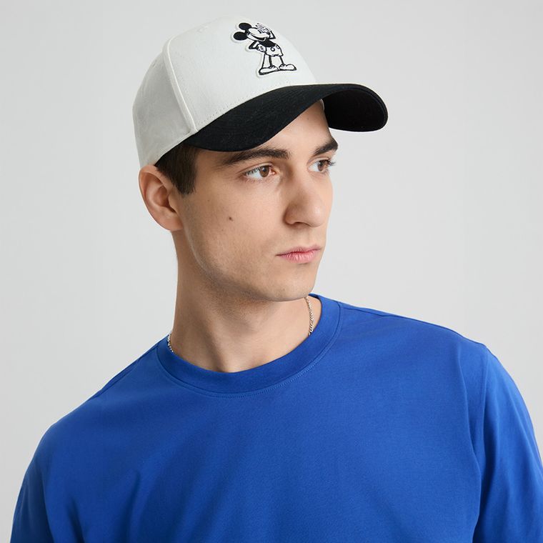 Niebieska koszulka basic o kroju relaxed NOWEAR