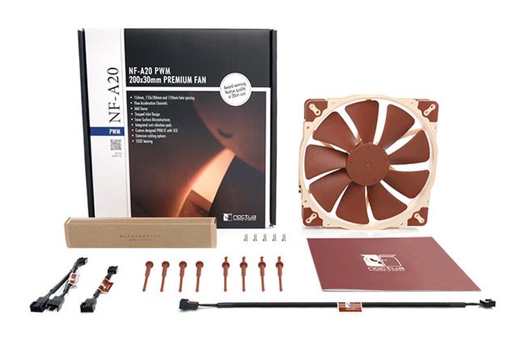 Noctua, wentylator, NF-A20 PWM, 200-200-30 mm