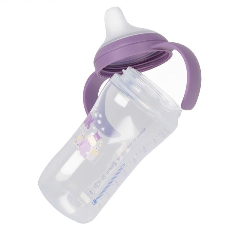 Nuk, butelka do nauki picia, hipopotam, 260 ml