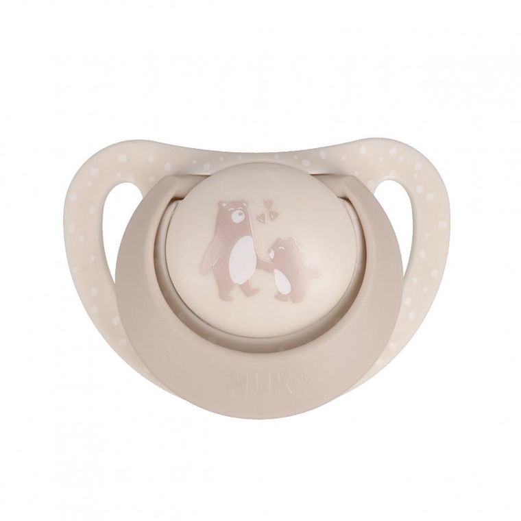 Nuk, First Choice, smoczek uspokajający, miś i konik morski, 0-6m, 2 szt.