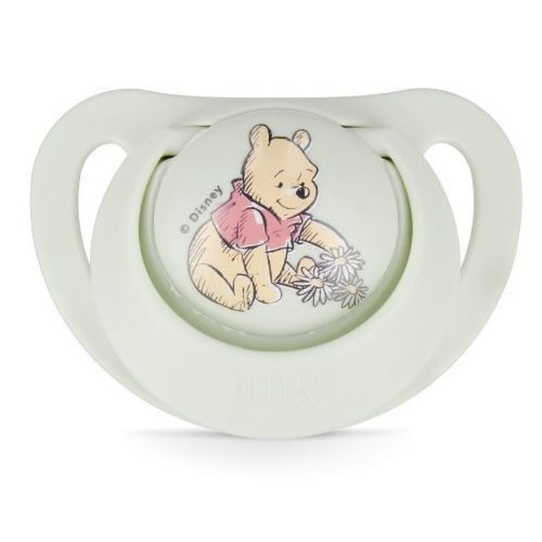 Nuk, Kubuś Puchatek, Star, smoczek silikonowy, 0-6m, 1 szt.