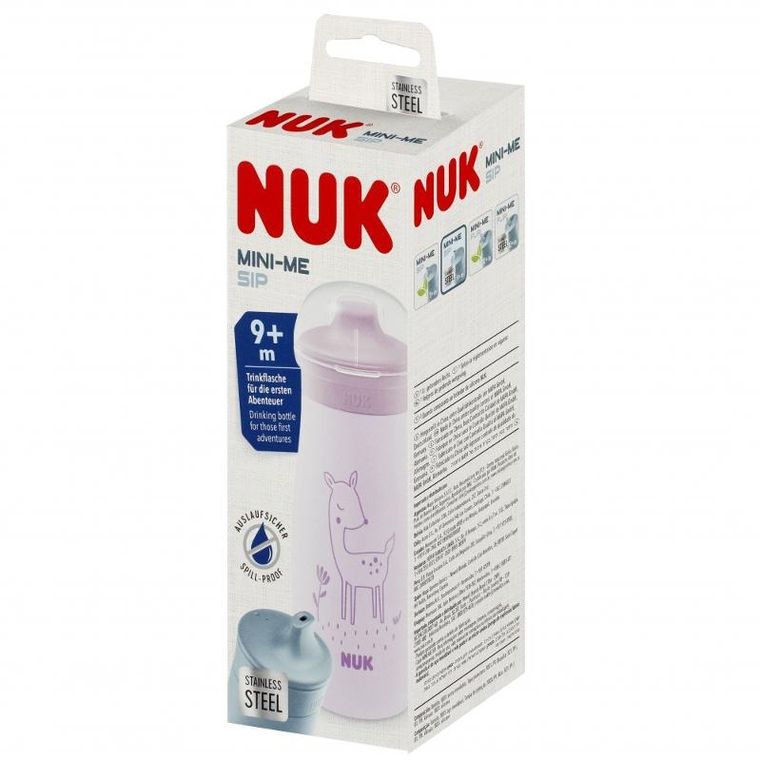 Nuk, Mini-Me, kubek stalowy, 9m+, jeleń, 300 ml