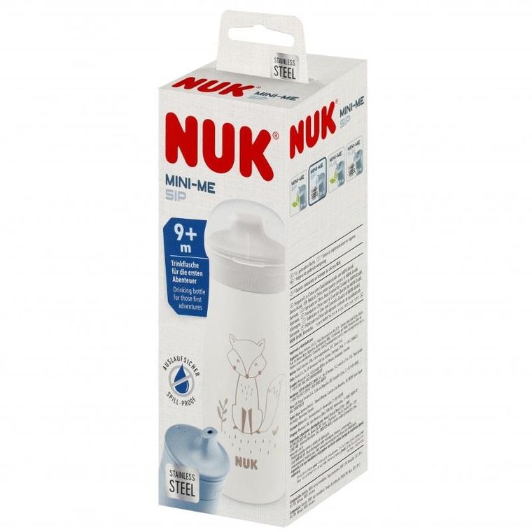 Nuk, Mini-Me, kubek stalowy, 9m+, lis, 300 ml