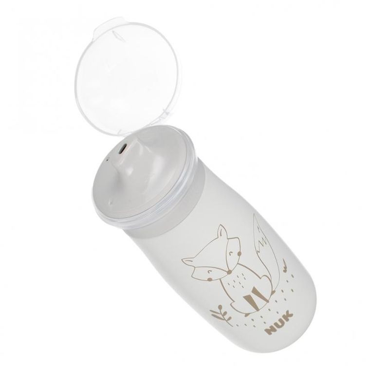 Nuk, Mini-Me, Sip, kubek, stalowy, 9m+, popiel, 300 ml