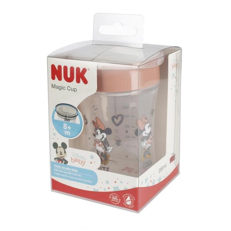Nuk, Myszka Miki, Magic Cup, kubek, 8m+, Miki czerwony, 230 ml