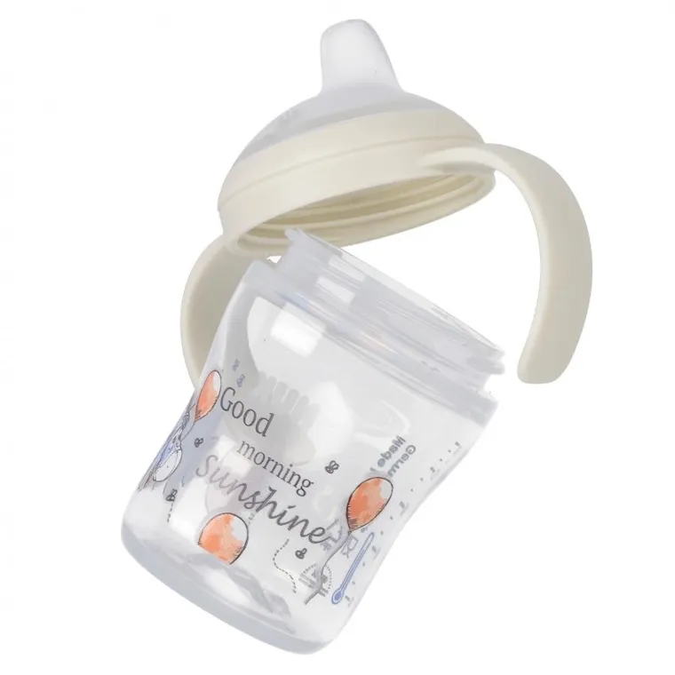 Nuk, Perfect Match, butelka do nauki picia z ustnikiem niekapkiem, osiołek, 150 ml