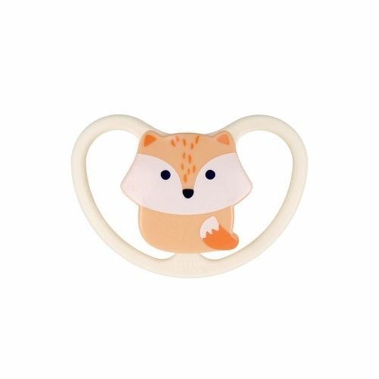 Nuk, Space, smoczek uspokajający, silikonowy, lisek, 0-6m