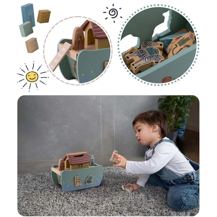 Nukido, Arka Noego ze zwierzątkami, drewniana