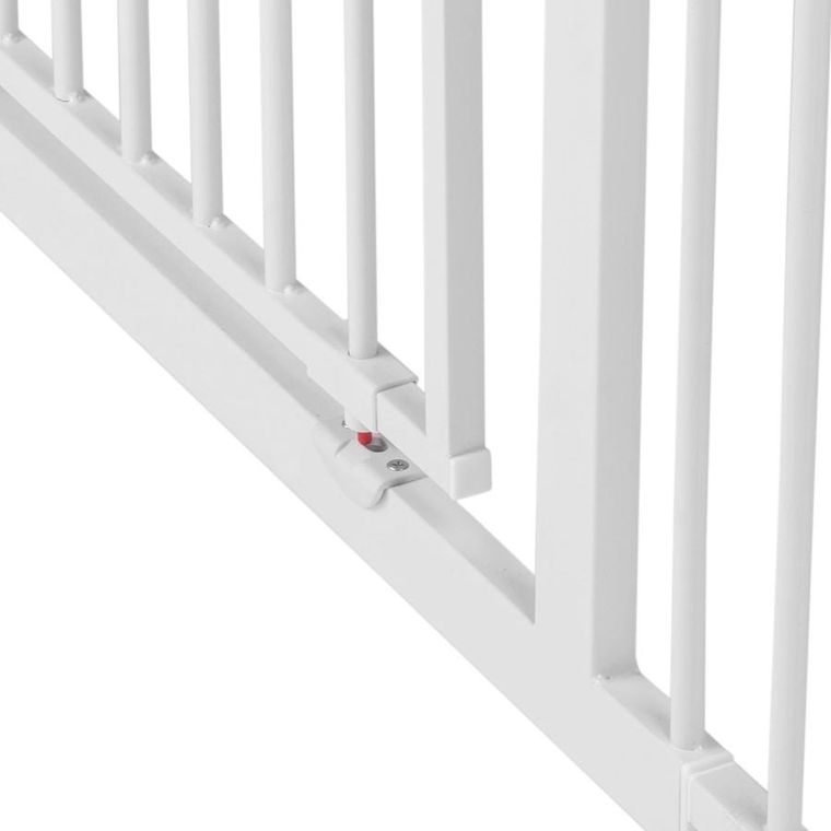 Nukido, barierka, bramka zabezpieczająca, biała