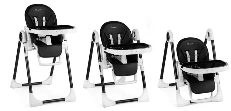 Nukido, Belo, krzesełko do karmienia ze stolikiem, czarne