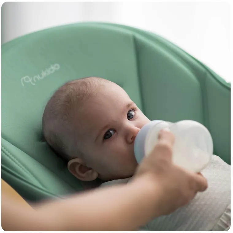 Nukido, Belo, krzesełko do karmienia ze stolikiem, leżaczek, zielone