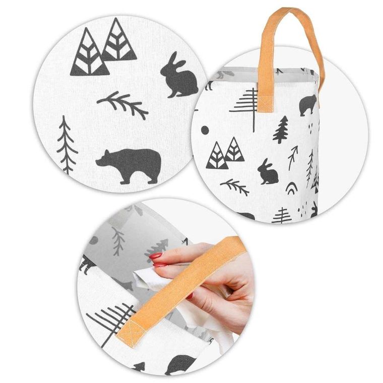 Nukido, kosz na zabawki, biały