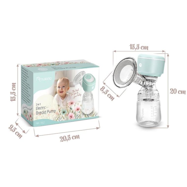 Nukido, laktator elektryczny, trójfazowy, niebieski, NK-962