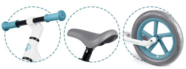 Nukido, Light Flee, rowerek biegowy dla dzieci, biały