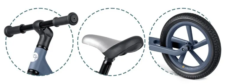 Nukido, Light Flee, rowerek biegowy dla dzieci, granatowy