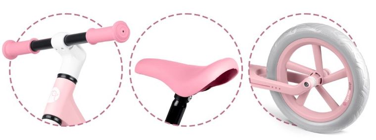 Nukido, Light Flee, rowerek biegowy dla dzieci, różowy