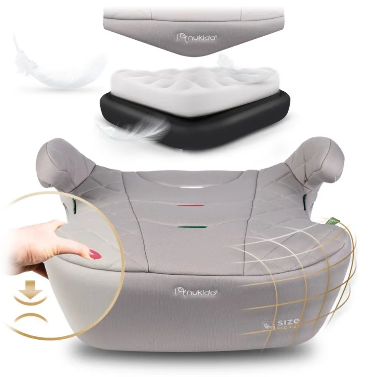 Nukido, Louis, podstawka samochodowa, szara, 125-150 cm