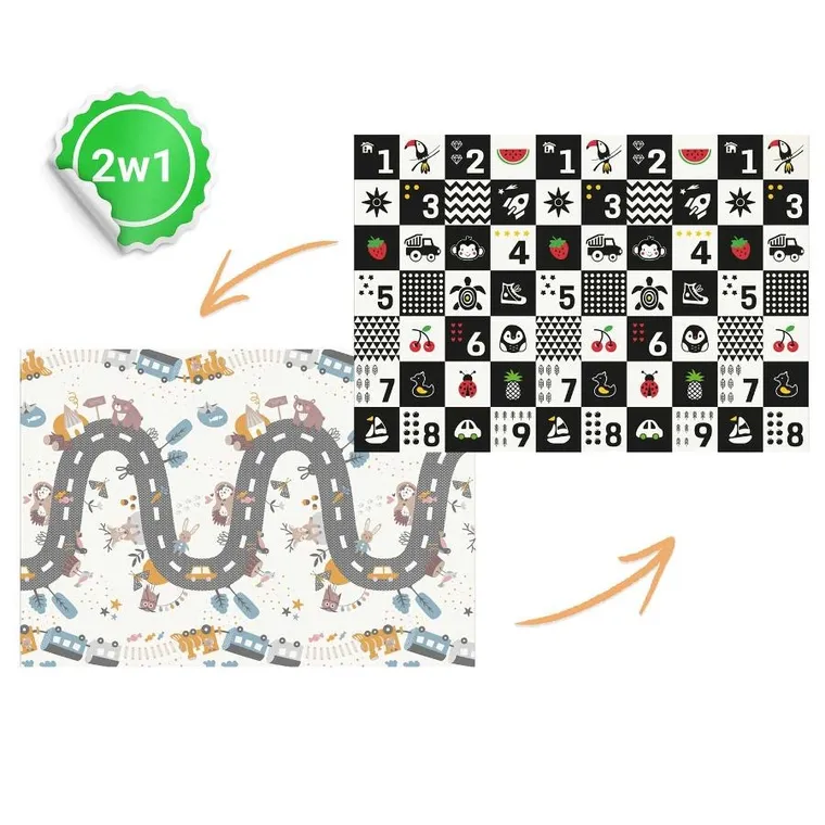 Nukido, mata piankowa, składana, 150-200-1 cm