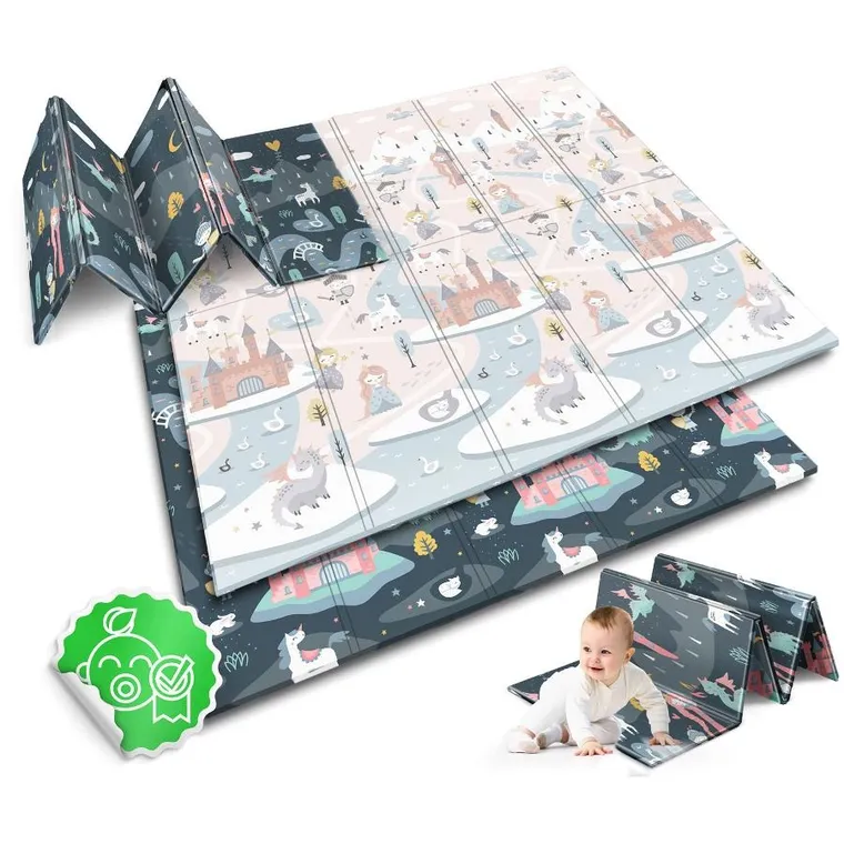 Nukido, mata piankowa, składana, 200-180-1 cm