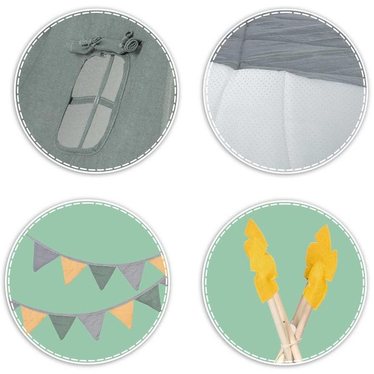 Nukido, namiot tipi dla dzieci, zielony