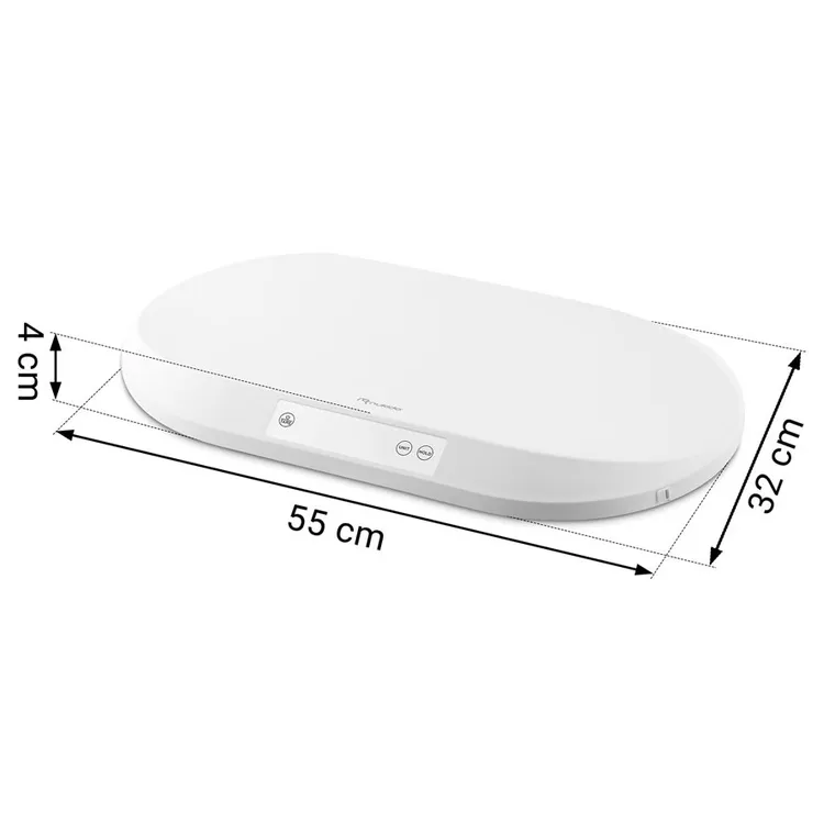 Nukido, NK-950, elektroniczna waga dla niemowląt, biała