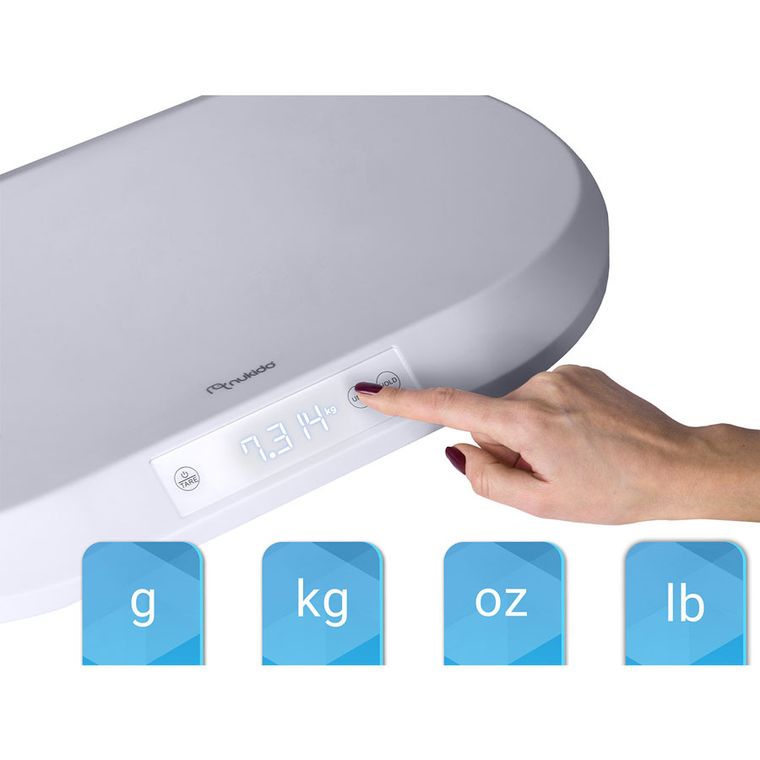 Nukido, NK-950, elektroniczna waga dla niemowląt, szara