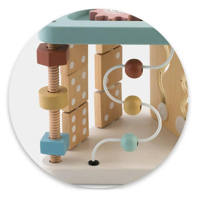 Nukido, trójkąt drewniany, zabawka sensoryczna